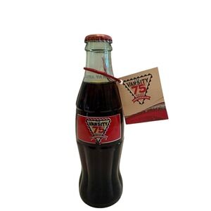 Glass Bottle Coca-Cola 8 OZ 1928 2003 75th Anniversary Varsity Frank Gordy Coke